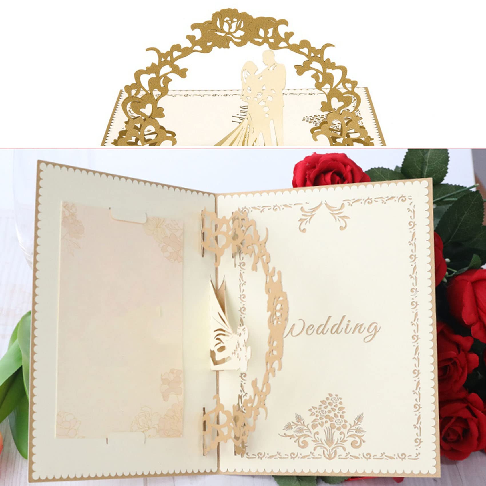 Biglietto di auguri per matrimonio 3D Lesbian Wedding Card - Birds in
