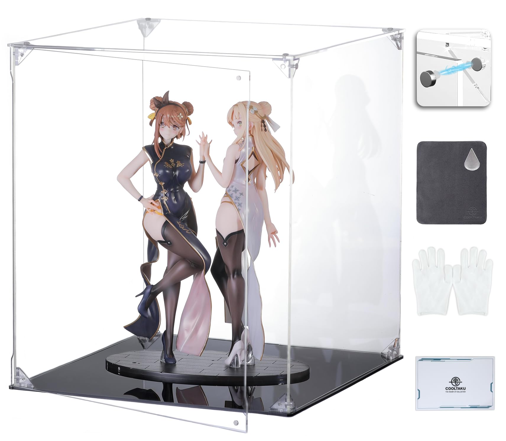 Amazon.co.jp: COOLTAKU フィギュアケース マグネット式前扉 アクリル