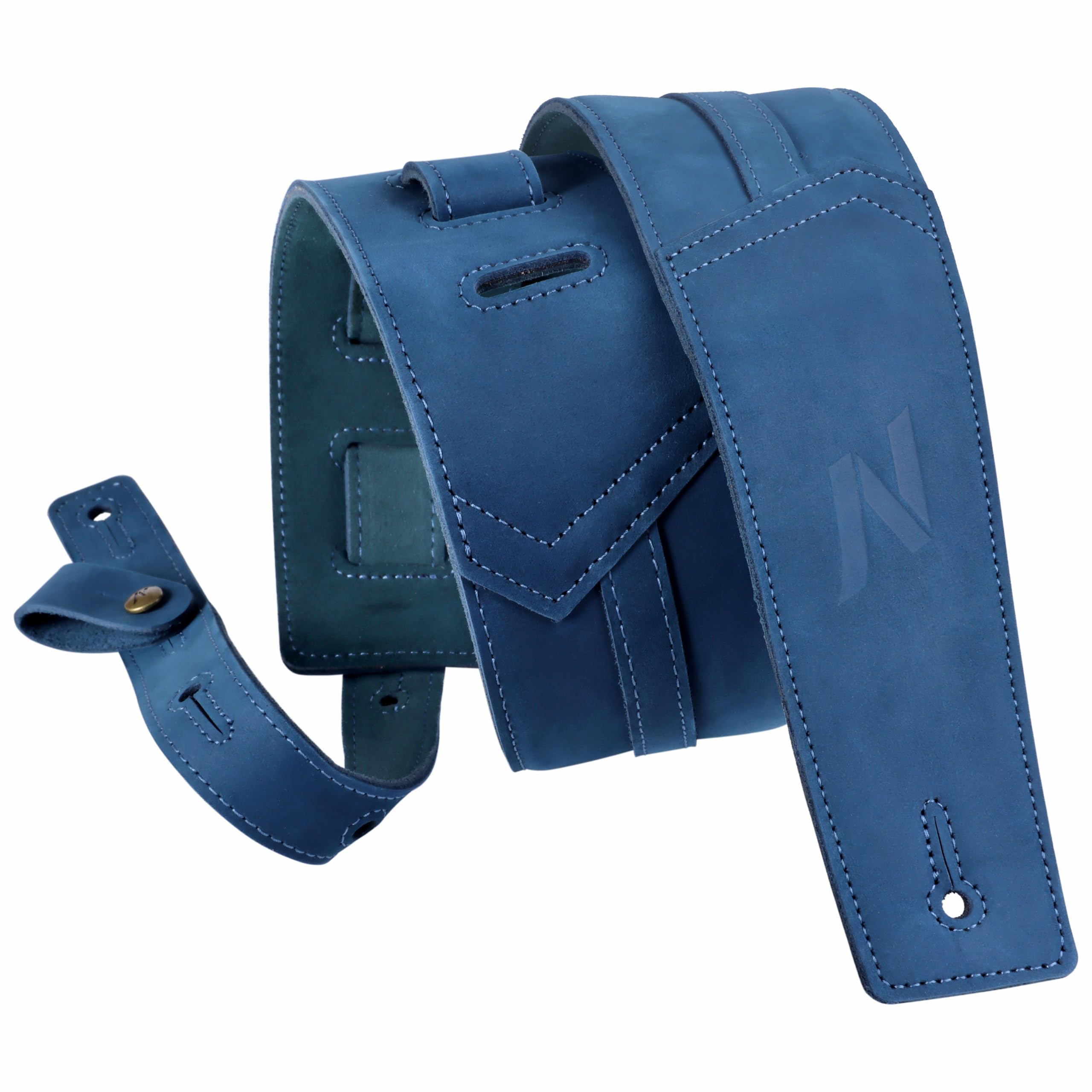 Nefelibata 3'' Wide Full-Grain Leather Guitar Straps'