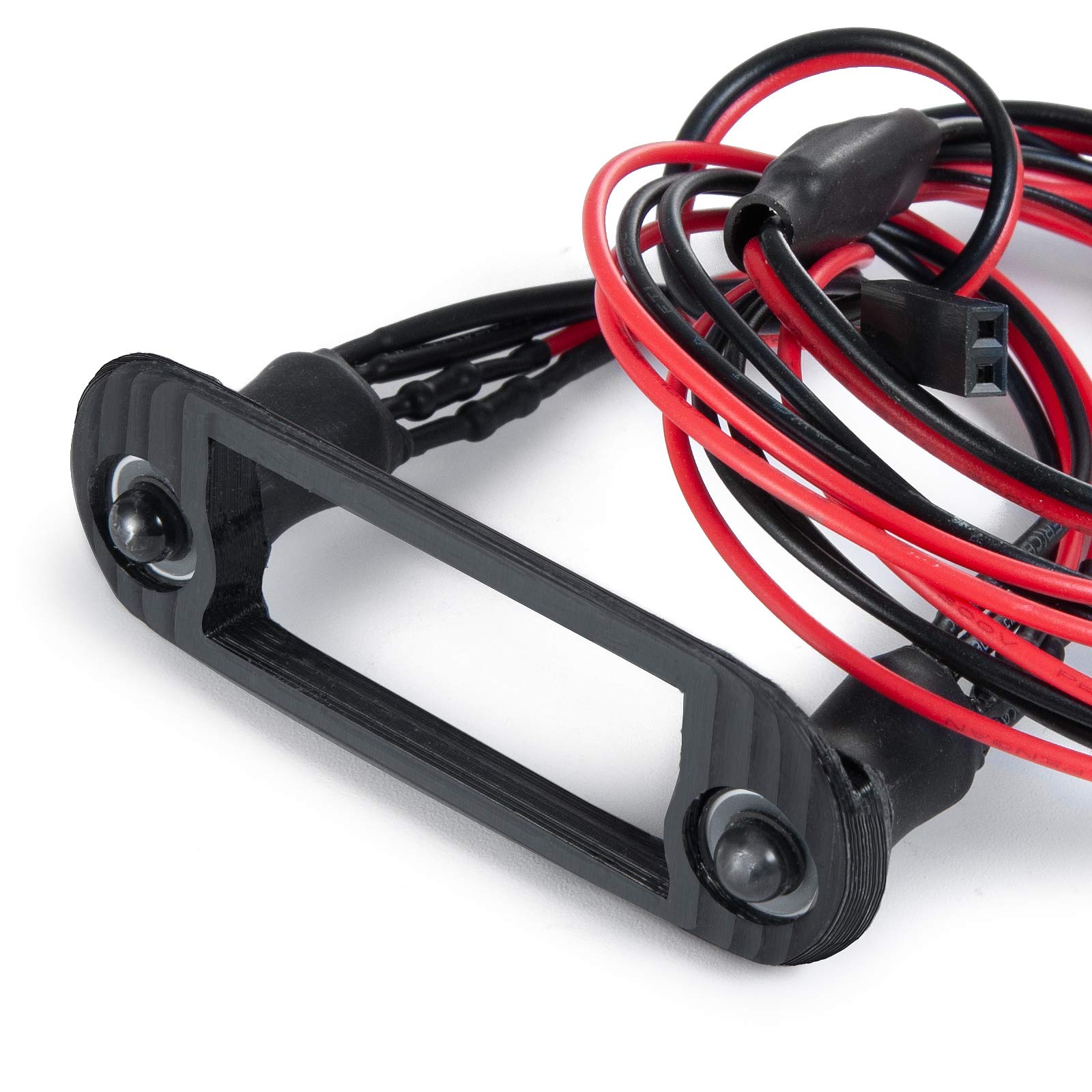 RC-Hub Front Light Lamp LED Headlight Set for 1/24 Axial SCX24 AXI00002 AXI00005 RC Crawler Car (White+Green)