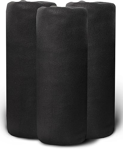 Miniatura 10 de Yacht & Smith Mantas de forro polar suave de 50 x 60, ligeras, acogedoras y cálidas, manta colorida oscura para sofá de viaje al aire libre, al por