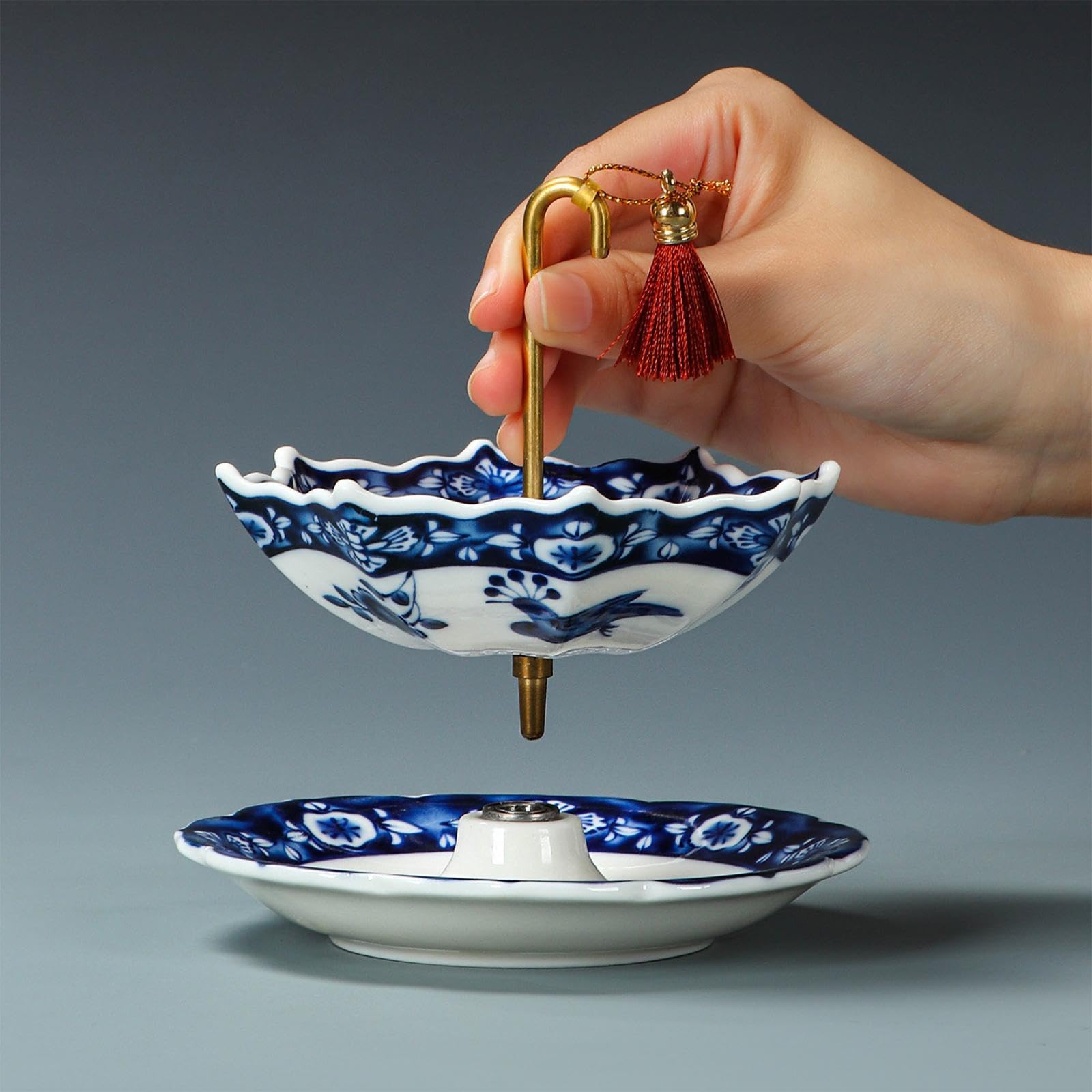 Colador de Té Filtro Colador Cerámico Esculpido Material Sólido Adecuado para Decoración de Sala Privada Regalo