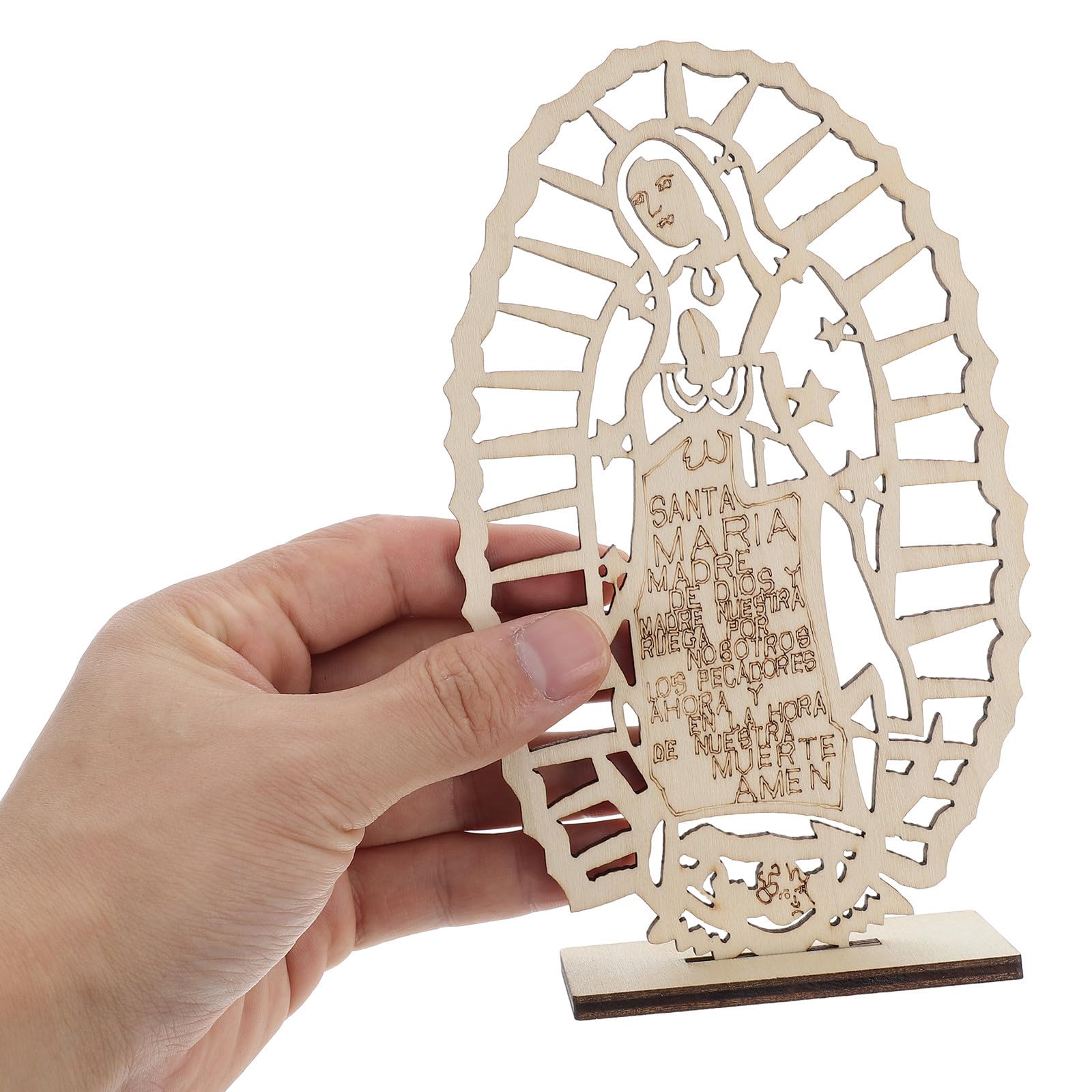 iplusmile 16 Piezas Centro de Mesa de Madera para Cruces Religiosas