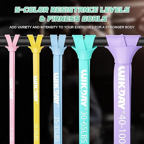 Miniatura 4 de Bandas de resistencia para entrenamiento, bandas de ejercicio, bandas de entrenamiento, bandas de asistencia para dominadas para entrenamiento de