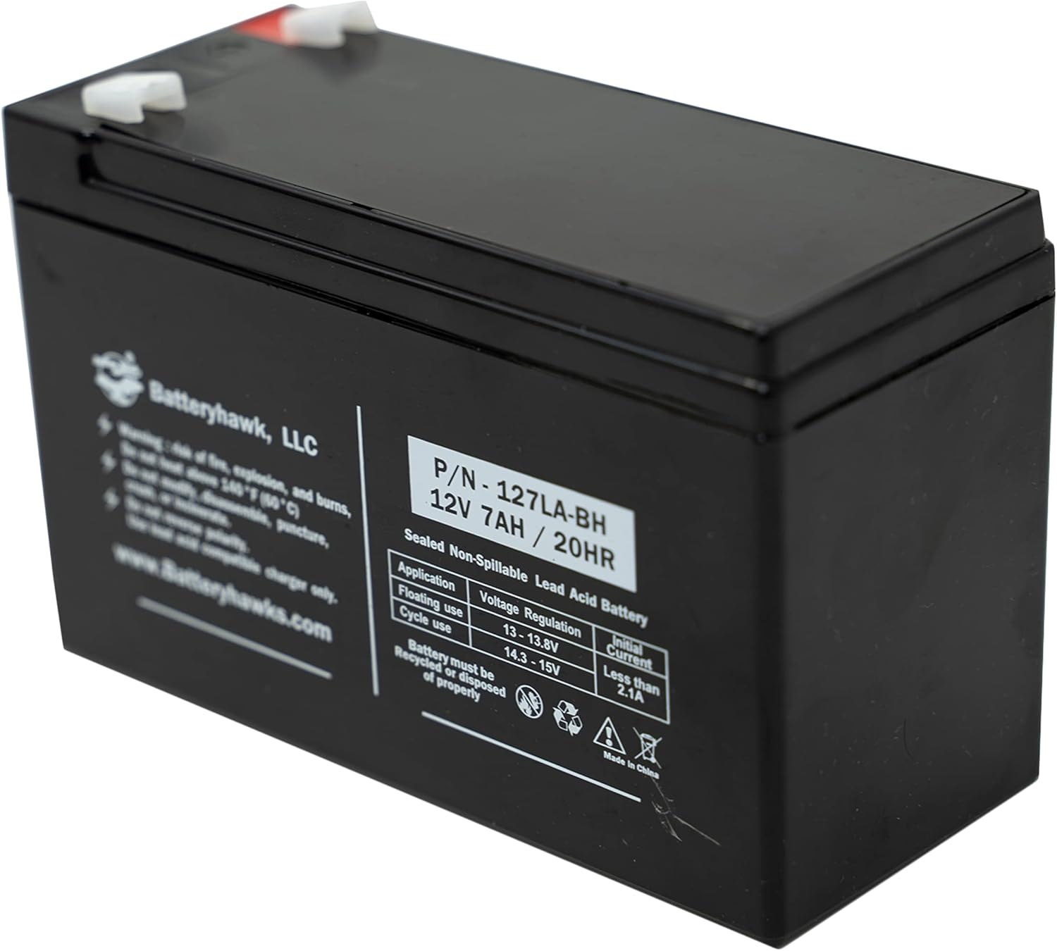 Battery Hawk (3 Pack) UB1280 UB1270 PC1270 BG-1270 SLA1079 PS1270F1 PS1270 SLA-7-12 12V 7AH SLA F1 Terminal
