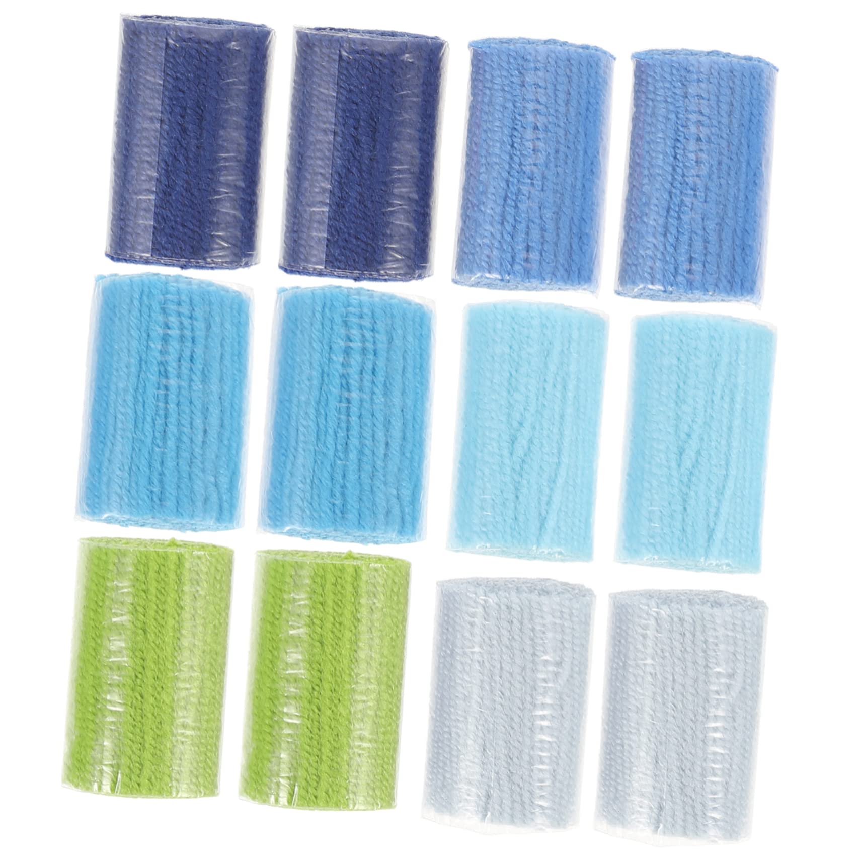 STOBOK 3 Sätze Stickgarn Für Teppiche Blanket Yarn Wool Knitting Yarn Wollbestickter Teppich DIY Teppichgarn DIY-garne Herstellen Wolle Heimwerkerbedarf DIY Knüpfgarn Acryl 12 Stücke * 3