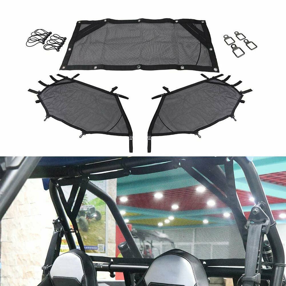 Filet de fenêtre Roll Cage Filet de Protection Avant arrière Droit et Gauche pour UTV Polaris RZR 570 800 1000 900 RZR XP Turbo 2015-2019 2 Portes