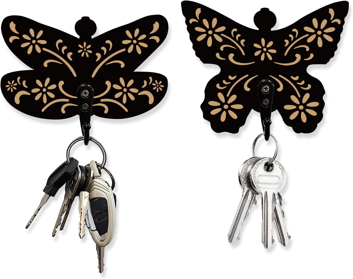 Amazon.com: AHANDMAKER 2 Sets Butterfly Dragonfly Key Holder ...