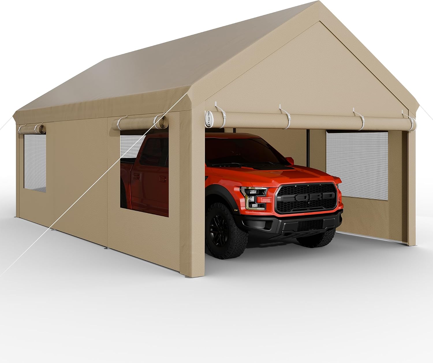Amazon.com: JAMFLY Carport, 12x20 ft Heavy Duty Carport Canopy with