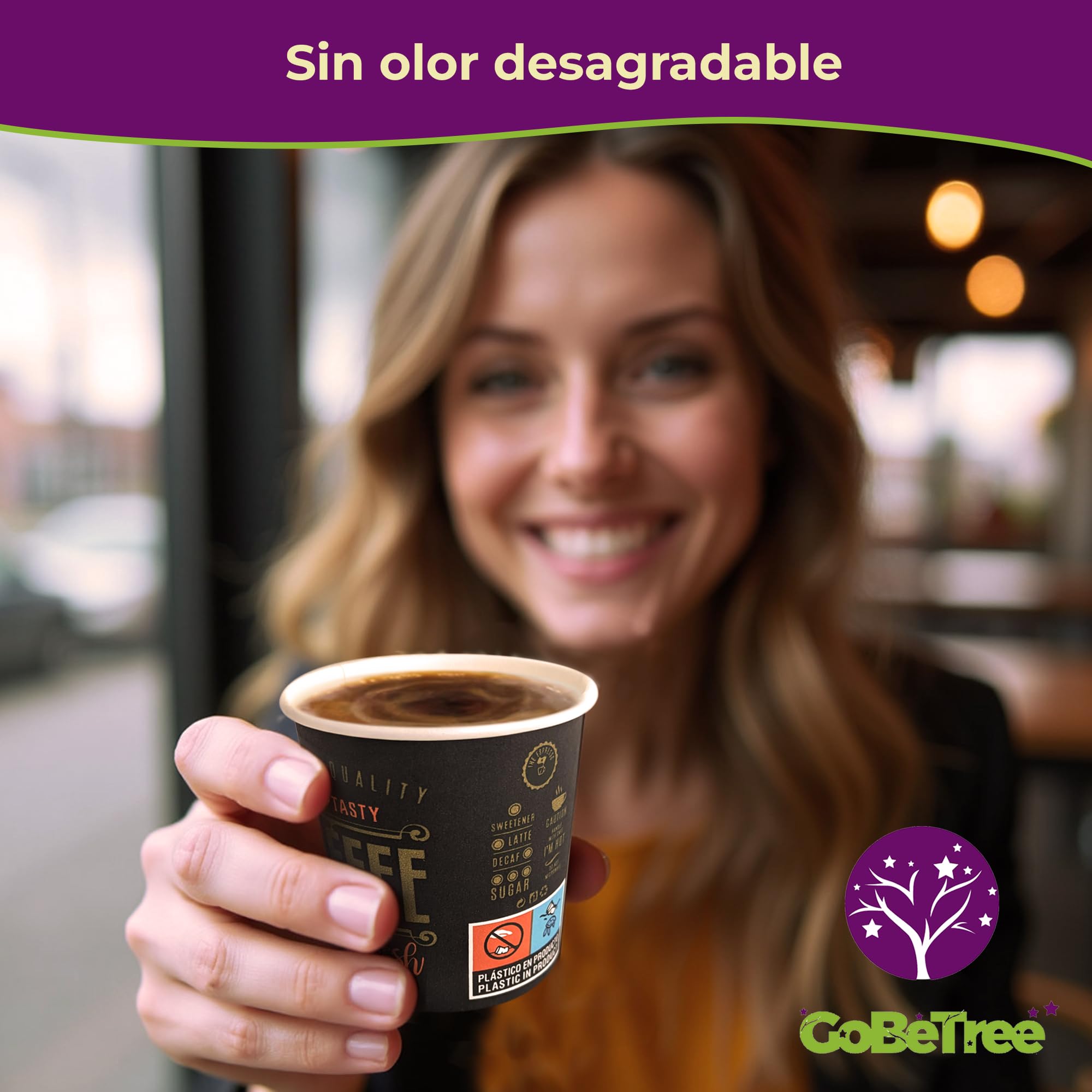 150 vasos desechables café de 120 ml, vasos de cartón desechables con paletinas de madera para café. Para bebidas frías y calientes