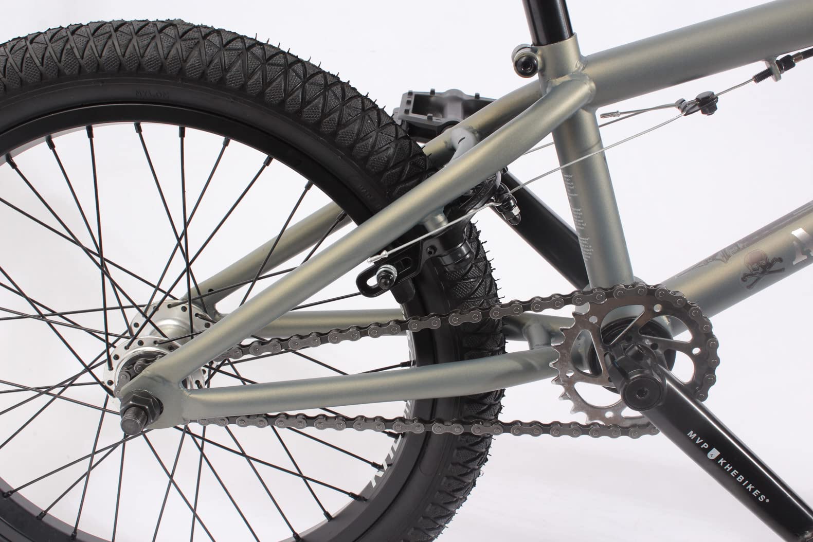 KHEbikes BMX Fahrrad Arsenic, 18 Zoll, patentierter Affix 360° Rotor, anthrazit grau, für Kinder und Jugendliche, leichtes Gewicht nur -10,1kg!