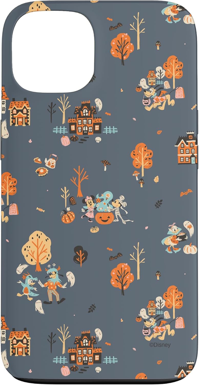 iPhone 12/12 Pro Disney Mickey Mouse & Pals Spooky Cute Halloween Scenes Case