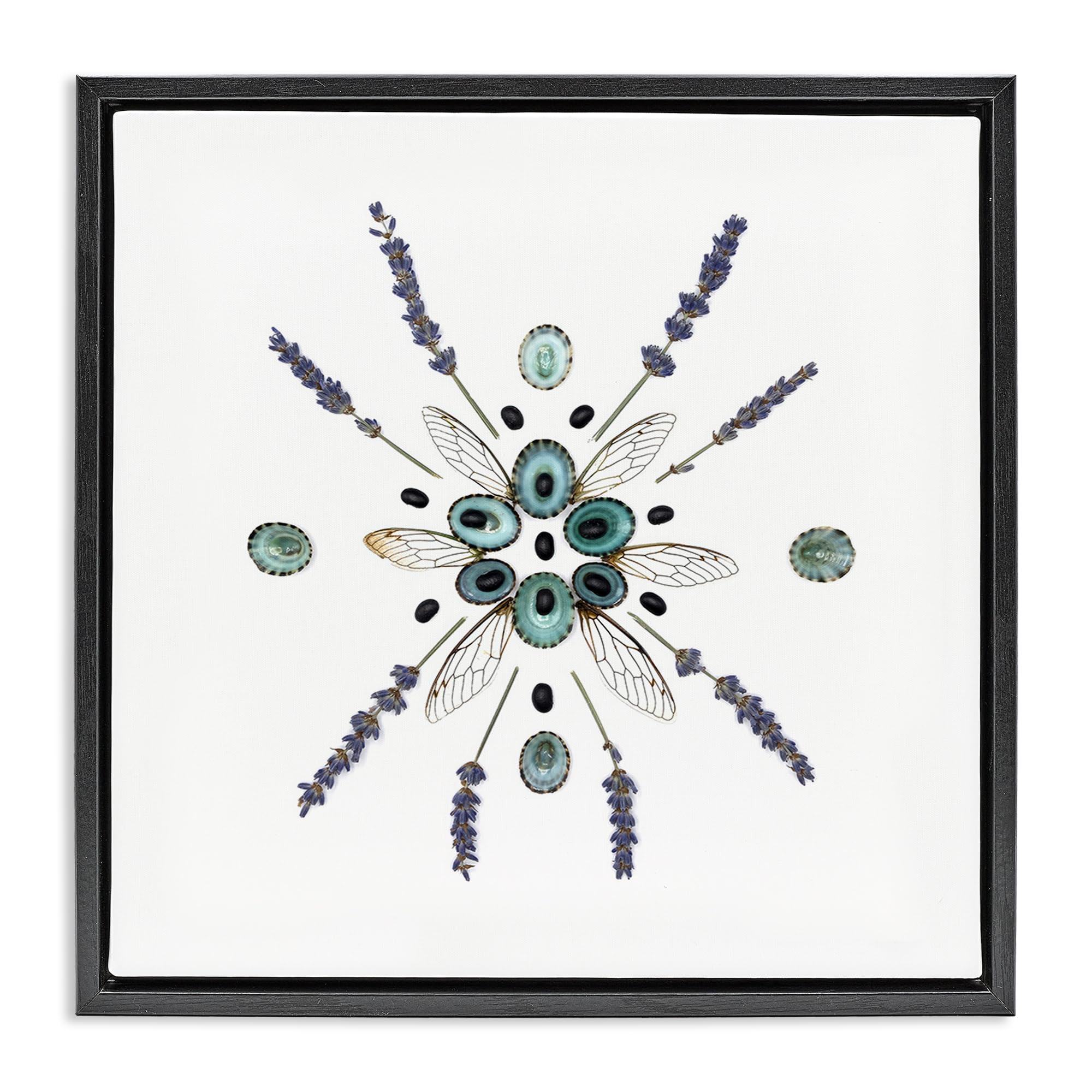 'Lavender & Delicate Wings'| Floating Frame Canvas Art