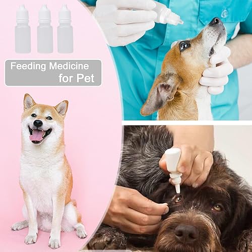 Miniatura 6 de Eldwivz - Botella de plástico con cuentagotas para ojos, 50 unidades, 0.3 fl oz, botellas pequeñas vacías para aceite y pintura de oído