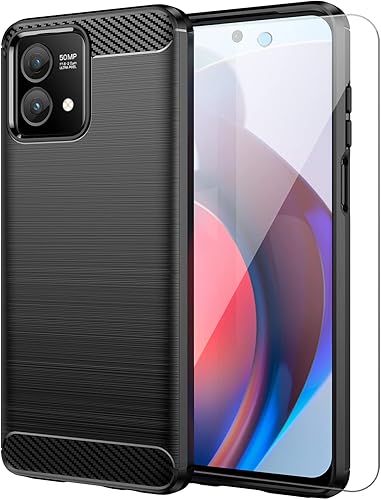 Funda para Motorola Moto G Stylus 5G 2023, con protector de pantalla HD, absorción de golpes flexible de TPU parachoques de goma suave para Motorola