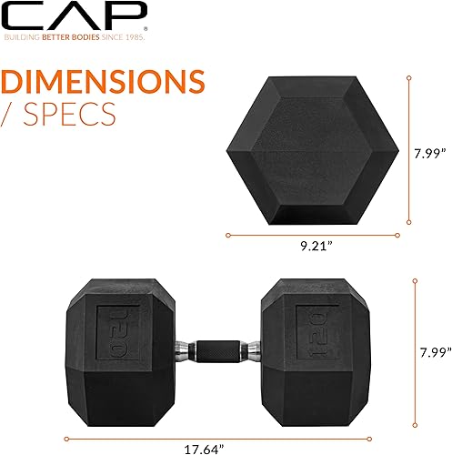 Miniatura 296 de CAP Barbell - Mancuerna recubierta Varias opciones de pares y conjuntos