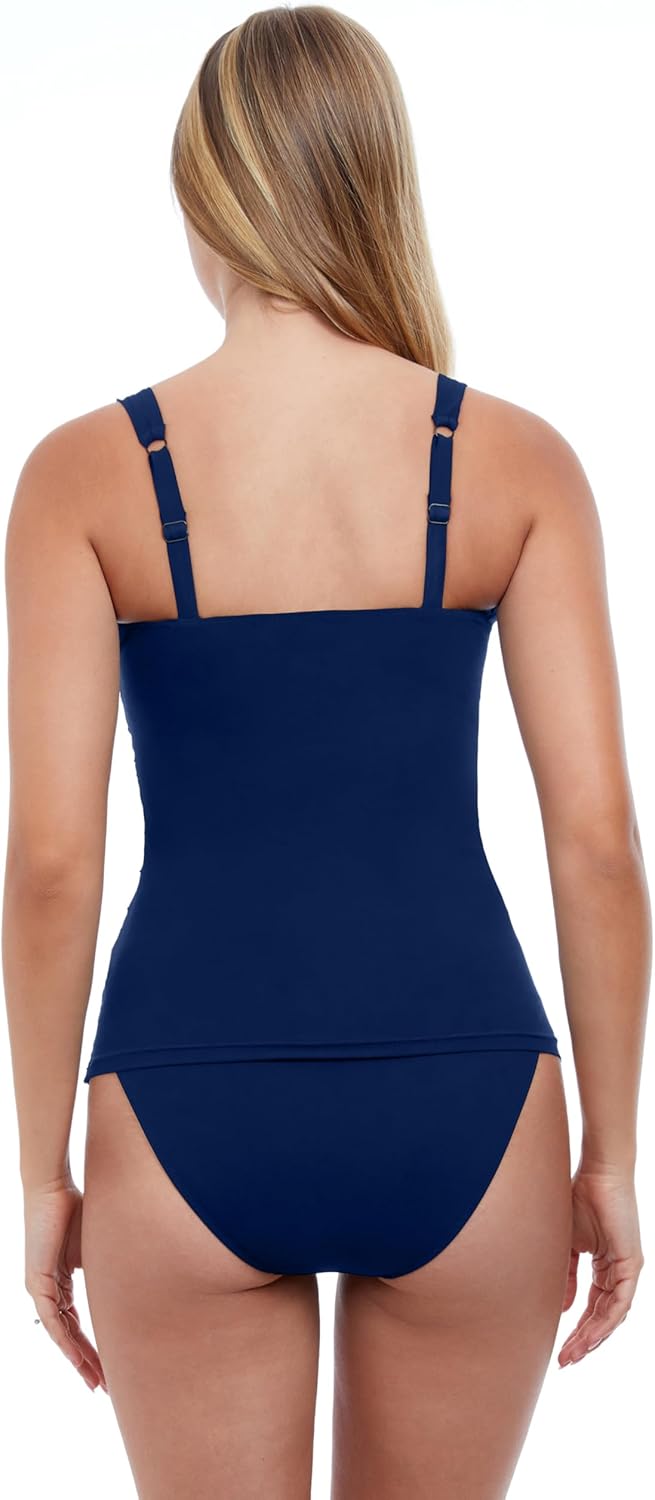 Profile by Gottex Women's Tutti Frutti Sweetheart Neck G-Cup Tankini Top - Image 2