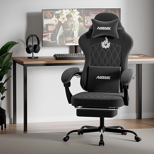 Miniatura 2 de Silla ergonómica para videojuegos, sillas para videojuegos, sillas de computadora para videojuegos, sillas de videojuegos para adultos, soporte