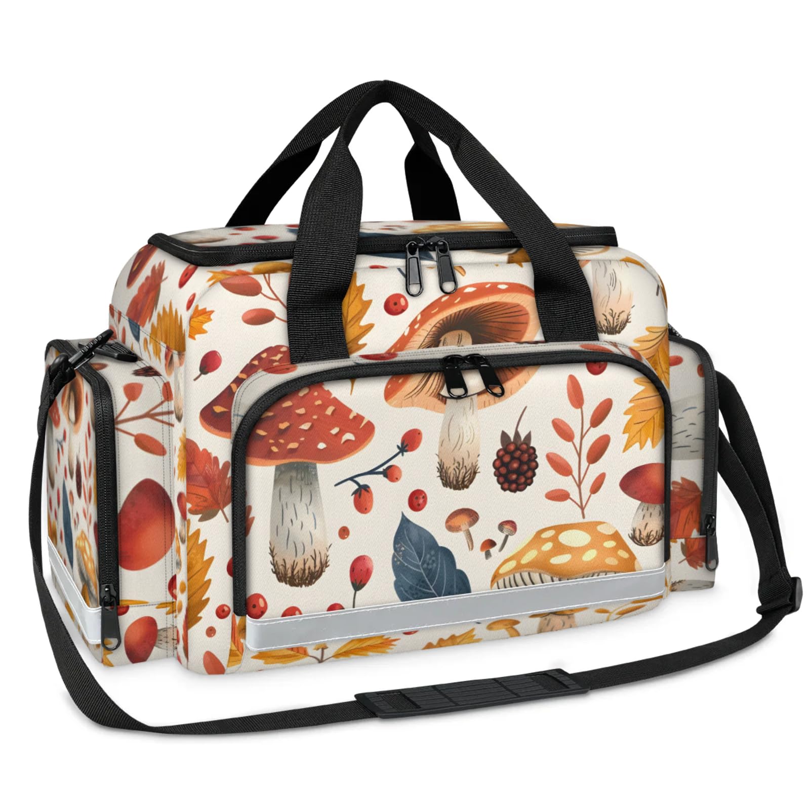 GzLeyigou First Aid Bags Empty, Beautiful Flower Emergency Bag First Aid Kit Multiple Compartment Kit Carrier On Call Trauma Bag For Paramedics Emergency Medical Supplies Kit