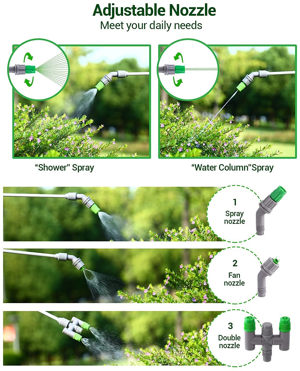 Ohuhu Pump Sprayer, 1.3 Gallon/ 5L MultiPurpose Lawn & Garden Pressure