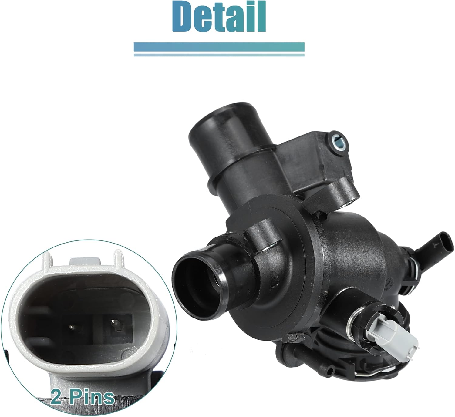 X AUTOHAUX 6512001715 Engine Coolant Thermostat Housing Assembly for Mercedes-Benz W204 W205 W212