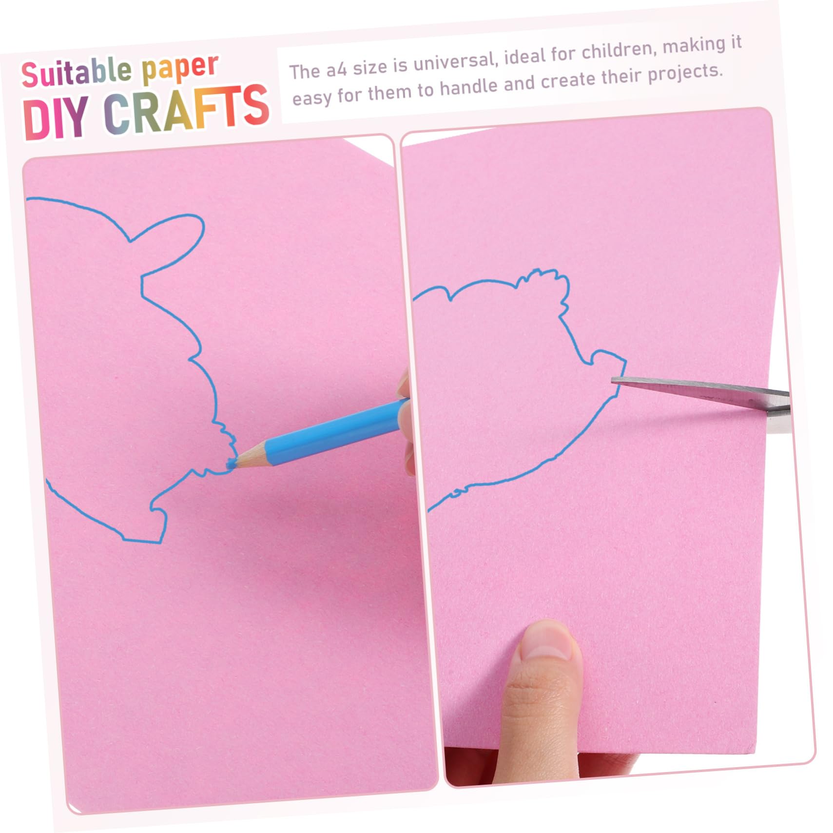 Lurrose 100 Szt Kolorowych Tekturowych Kartek Akwarelowych Kolorowy Papier Karton Różowy Papier Do Scrapbookingu Karton Kolorowy Papier Zestaw Papierów Składanych Orgamini Dla Dzieci