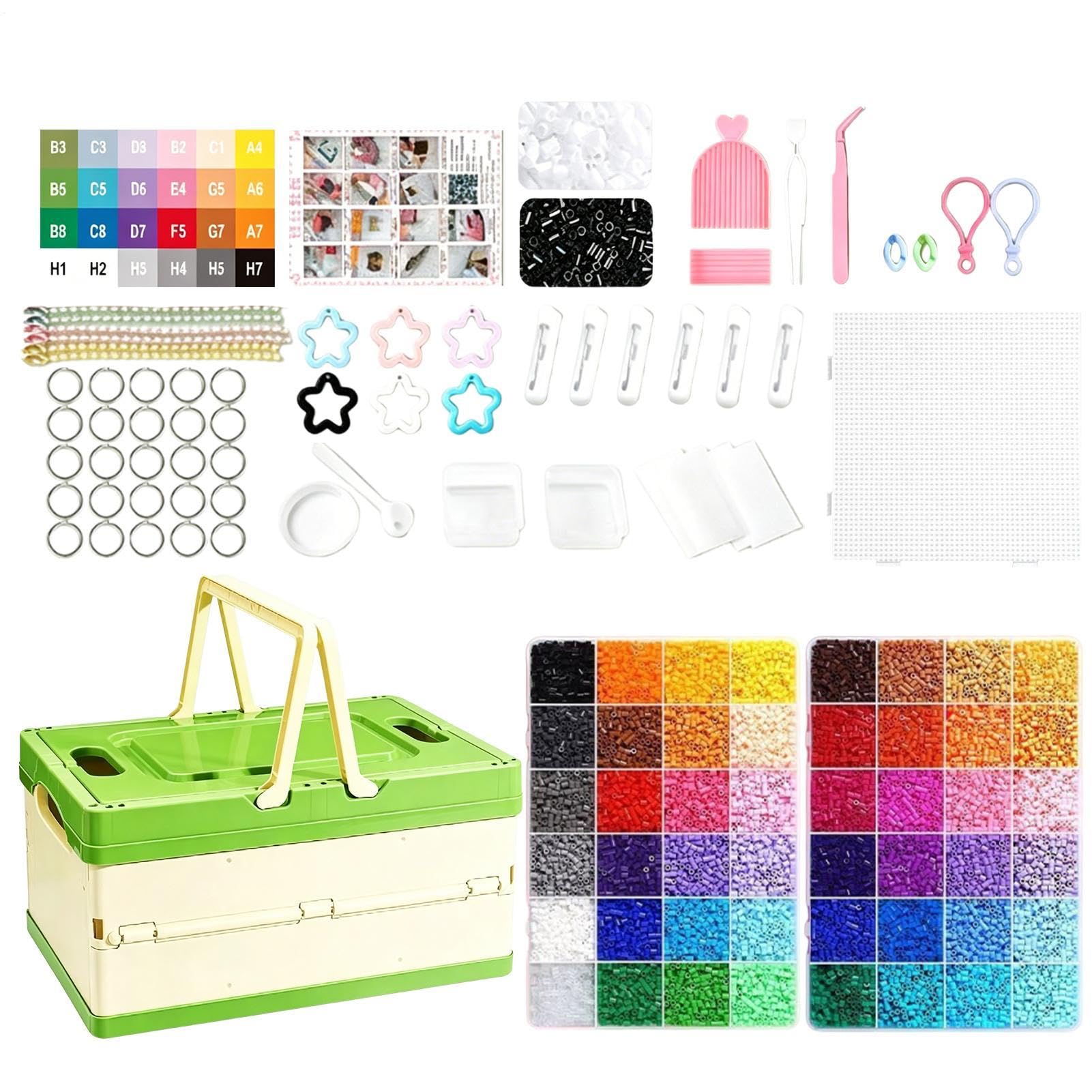 Kit Créatif Perles à Repasser Fournitures pour la Création de Décorations