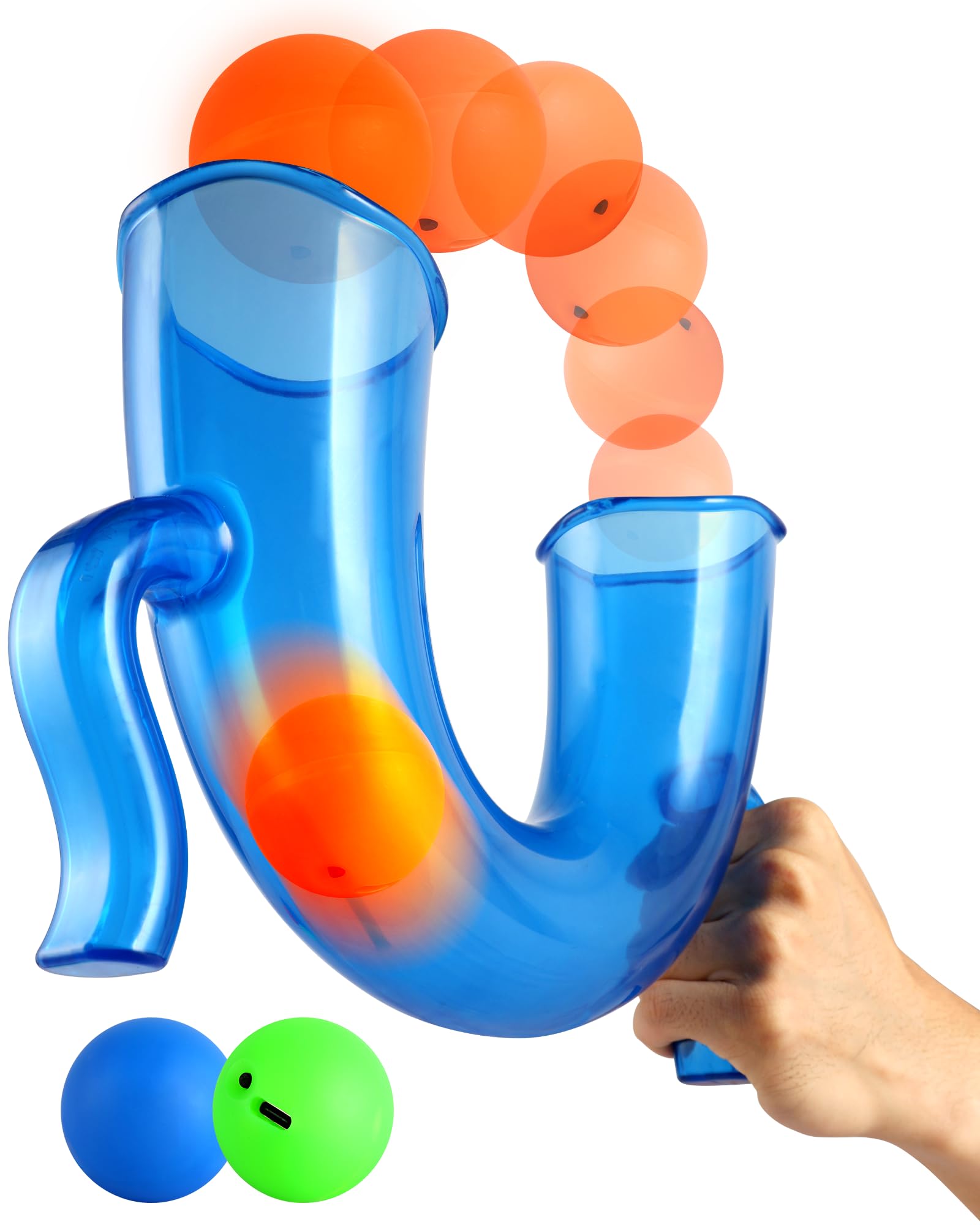 LED Light-Up Juggling Ball Game – Active Sports Challenge Toy for Kids, Boosts Hand-Eye Coordination – Rechargeable Glow Balls, Gift for Boys 8-12