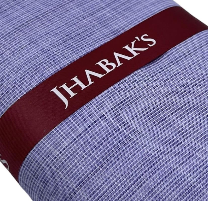 Image of JHABAK'S Unstitched Cotton Blend Solid Shirt & Trouser Fabric - 2.25 m Shirt Cloth - 1.20 m Pant Piece