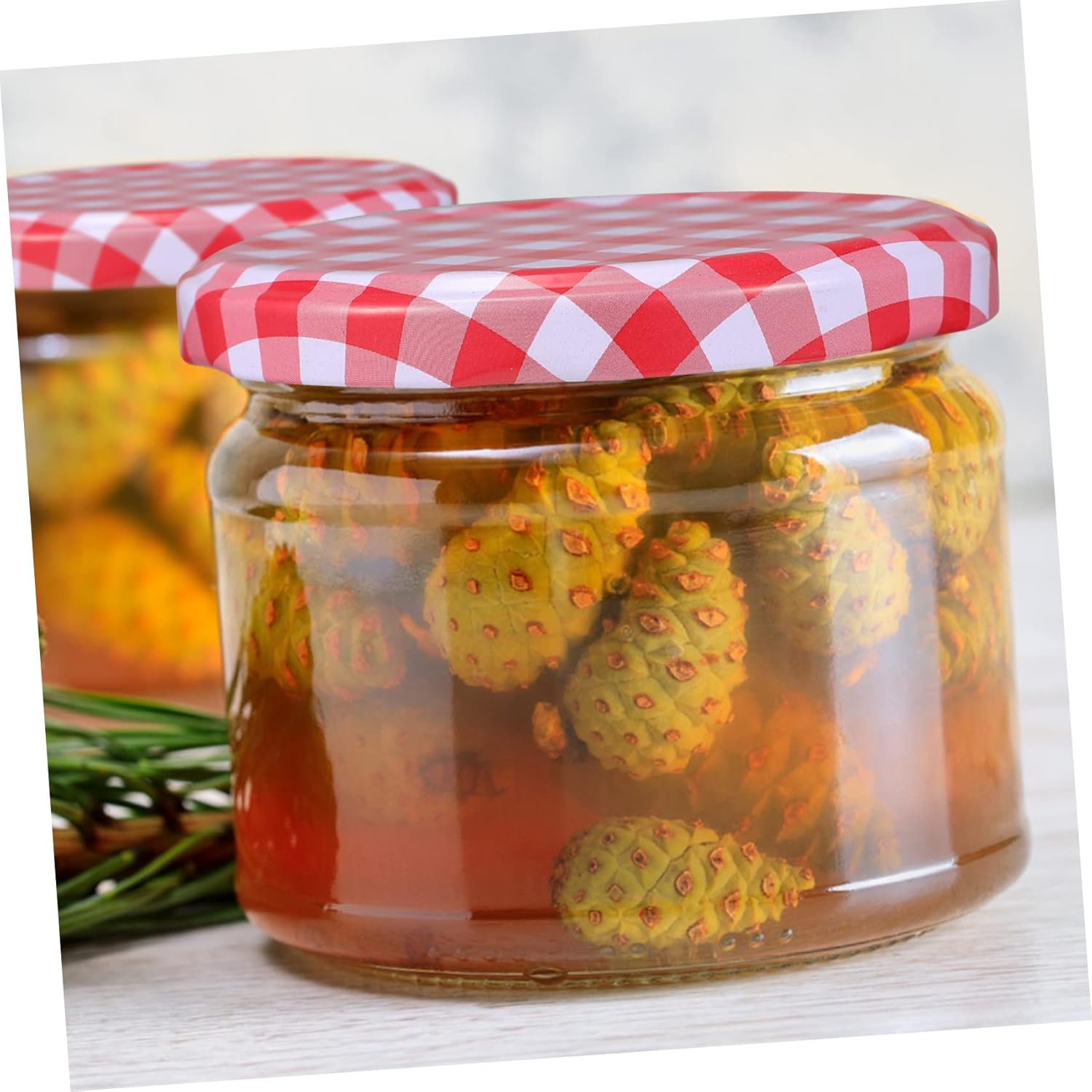 PRETYZOOM 200pcs Wide Mouth Mason Jar Lids Screw Lids Airtight Mouth Tinplate Jar for