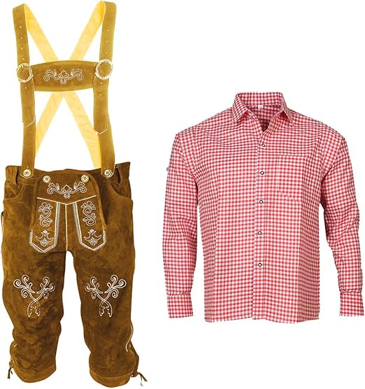 Un Hombre En Traje Tradicional Bávaro Sosteniendo Una Taza De Cerveza Y