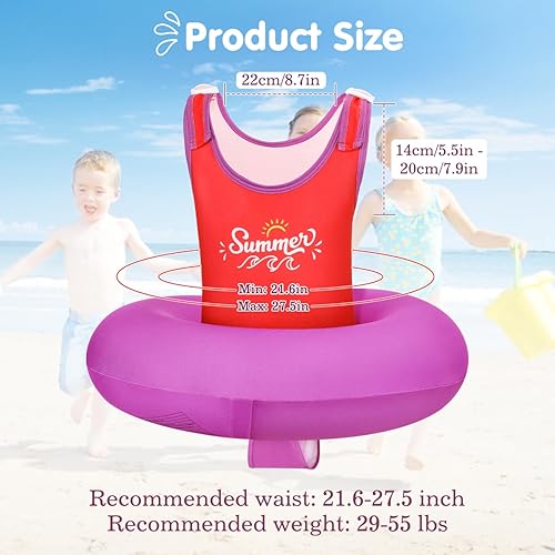 Miniatura 3 de HeySplash Toddler Swim Vest for Age 3-6, Swim Trainer Vests with Adjustable Strap for Boys Girls 29-55lbs, Children Swimsuit, Floating Tube for