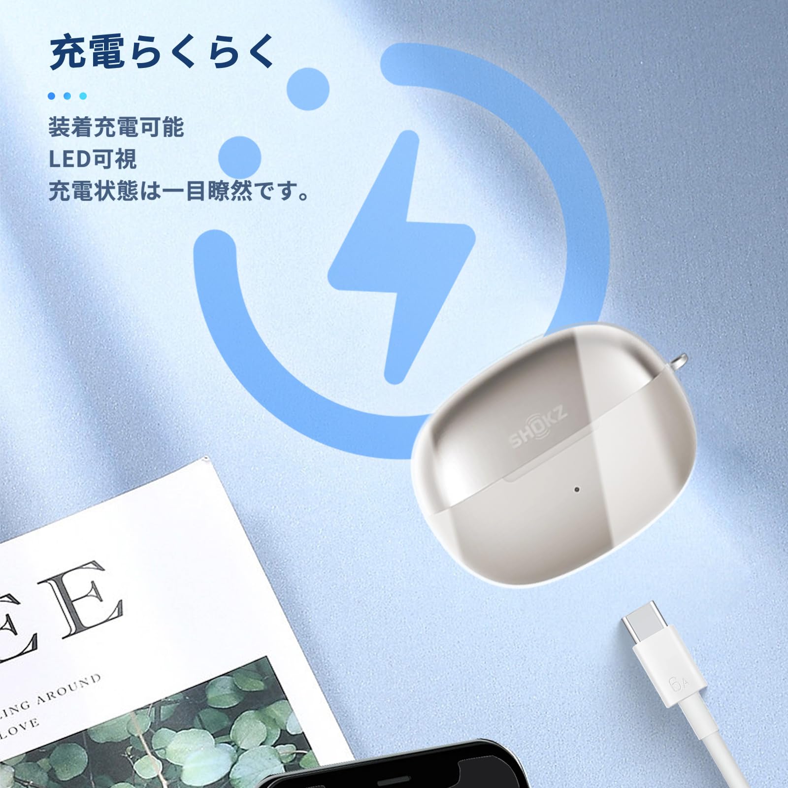 ShOkz opendots one 充電ケース Amazon | For SHOKZ OpenDots ONE ケース YAJOJO ワイヤレス