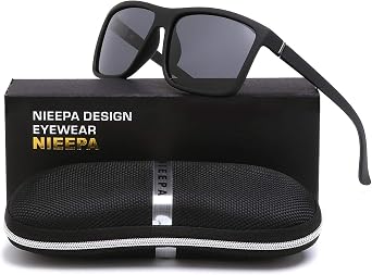 Men's Sports Polarized Sunglasses Square Frame Glasses NP1007