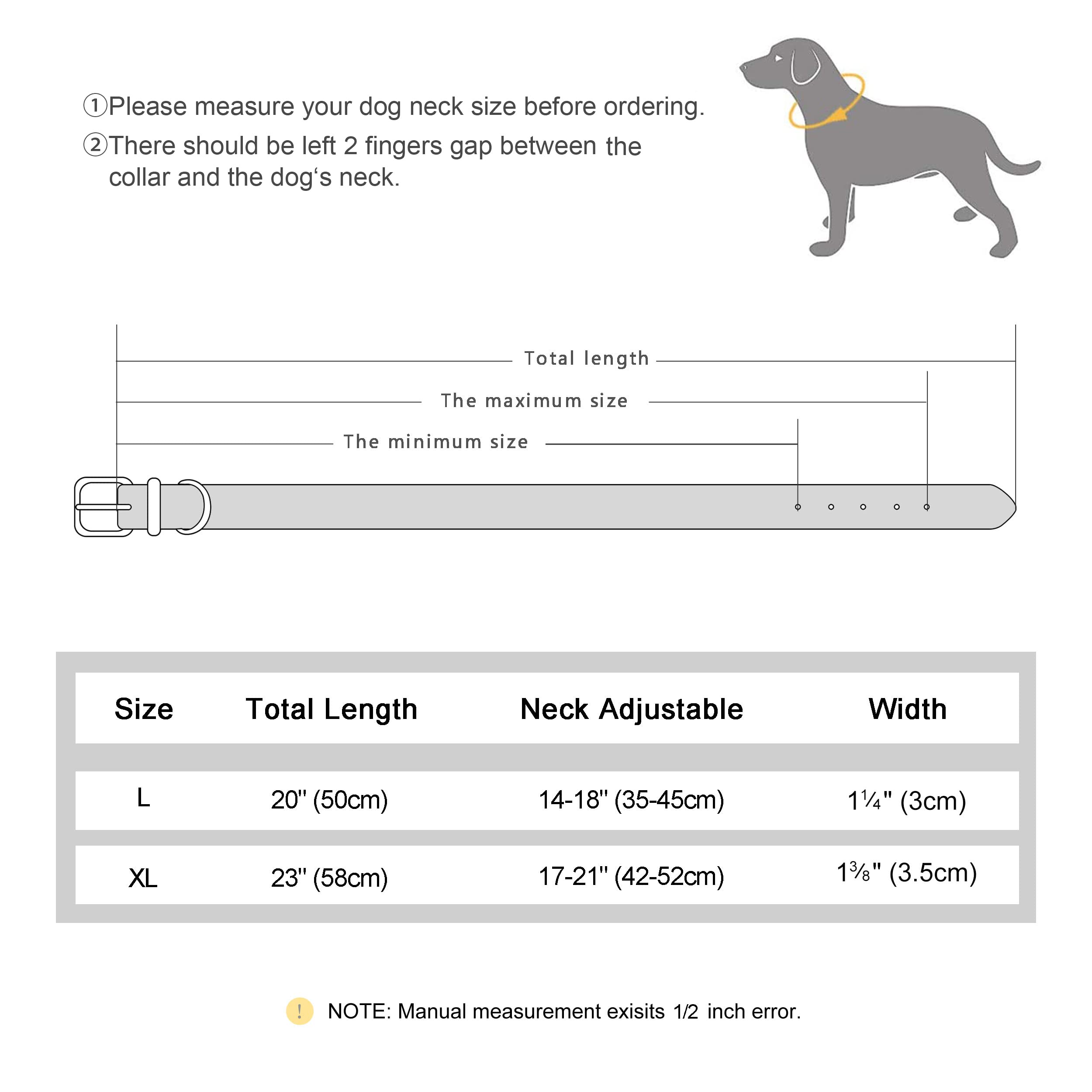 Didog Personalisiertes Leder-Hundehalsband – Handgeflochten, Mit Namensschild, Für Große Hunde (XL Bis 53 Cm) – Braun, Robust & Stylisch