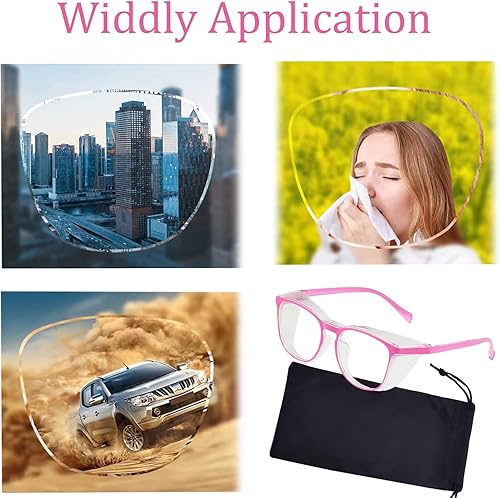 Miniatura 2 de UZUIBANG Gafas de seguridad para hombres y mujeres, gafas de seguridad antivaho cómodas, bloqueo de luz azul, protección UV, enfermeras adultas