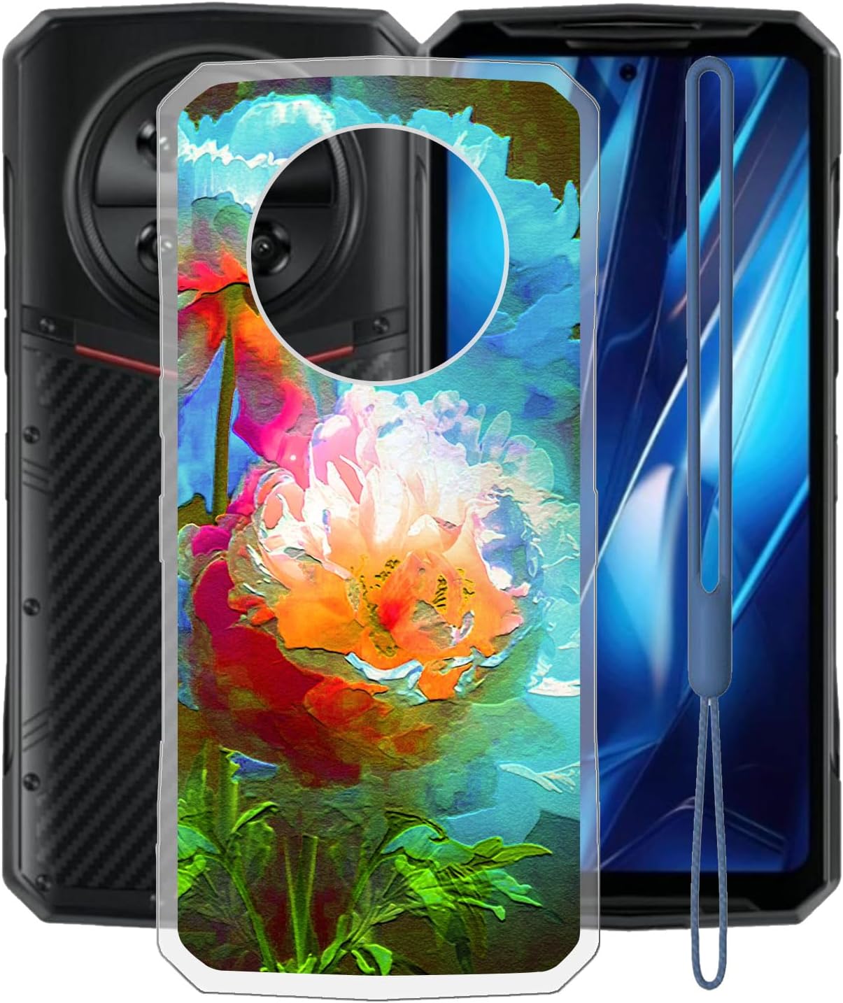 Phone Case for Doogee DK10 (6.67"), Clear Soft Silicone TPU Protective Case, Shockproof Anti-Fall Ultra-Thin Bumper Case for Doogee DK10 - XV41