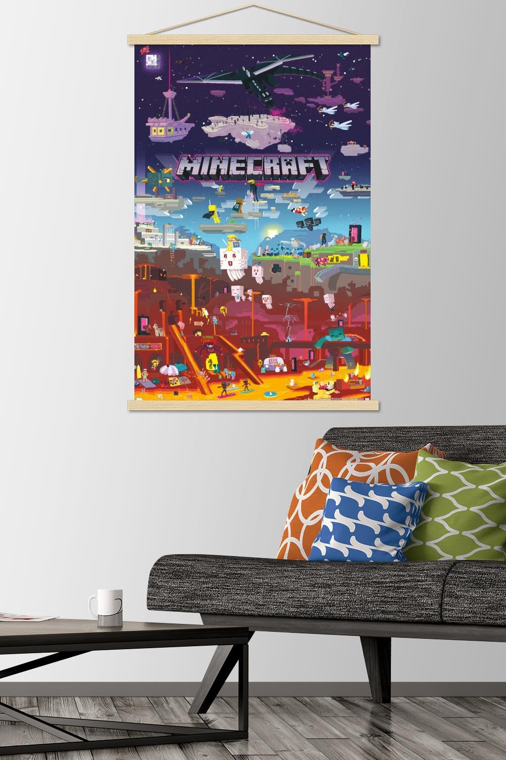 「Minecraft」　B2ポスター Amazon.co.jp: Trends International Minecraft - World Beyond