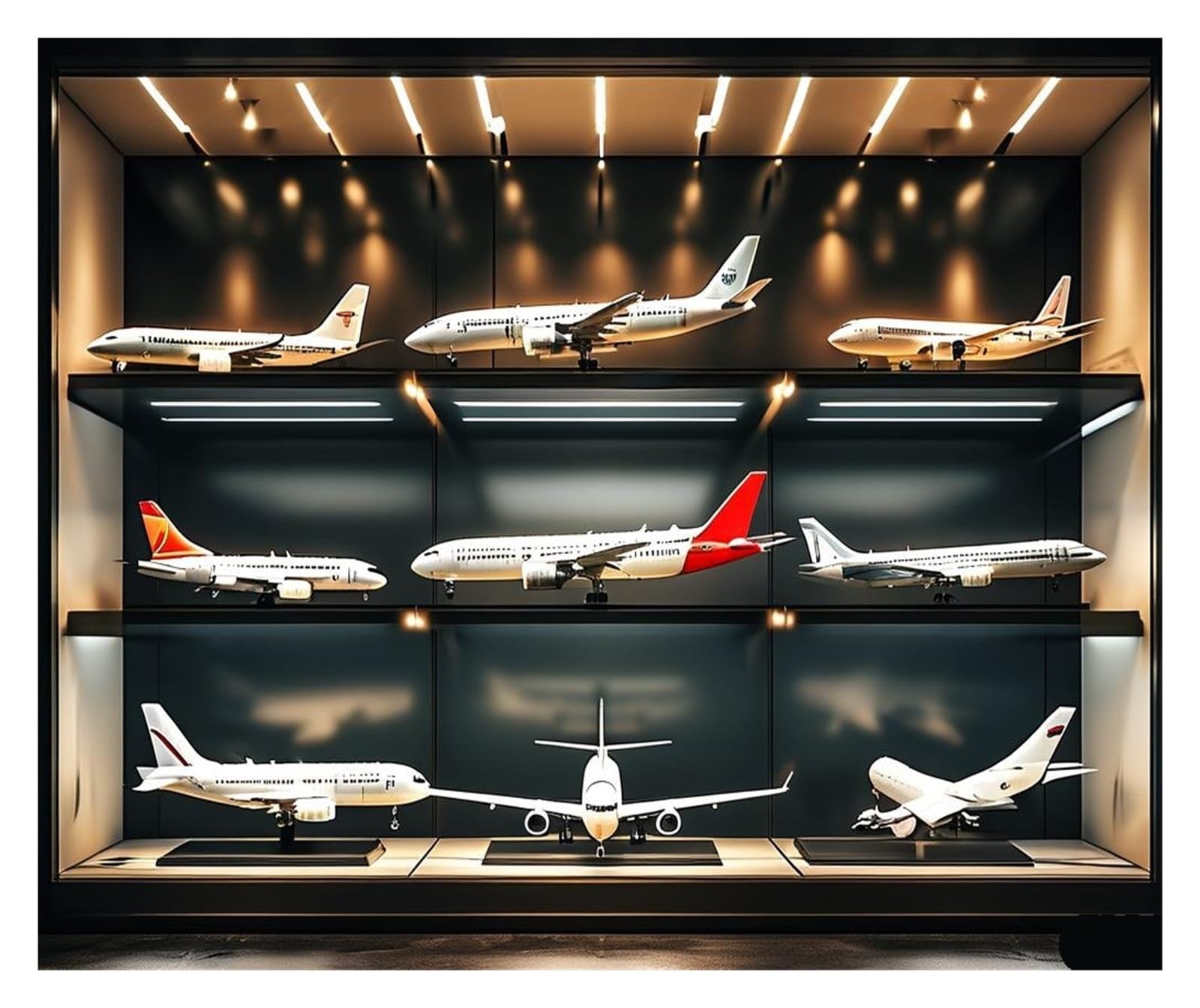 Aereo in Metallo pressofuso 1/135 per Asia Iran Air 330 Collezione in Resina pressofusa Display con Base Decorazioni per la casa Modello di aeroplani per Raccolta ed Esposizione (Senza Luce)