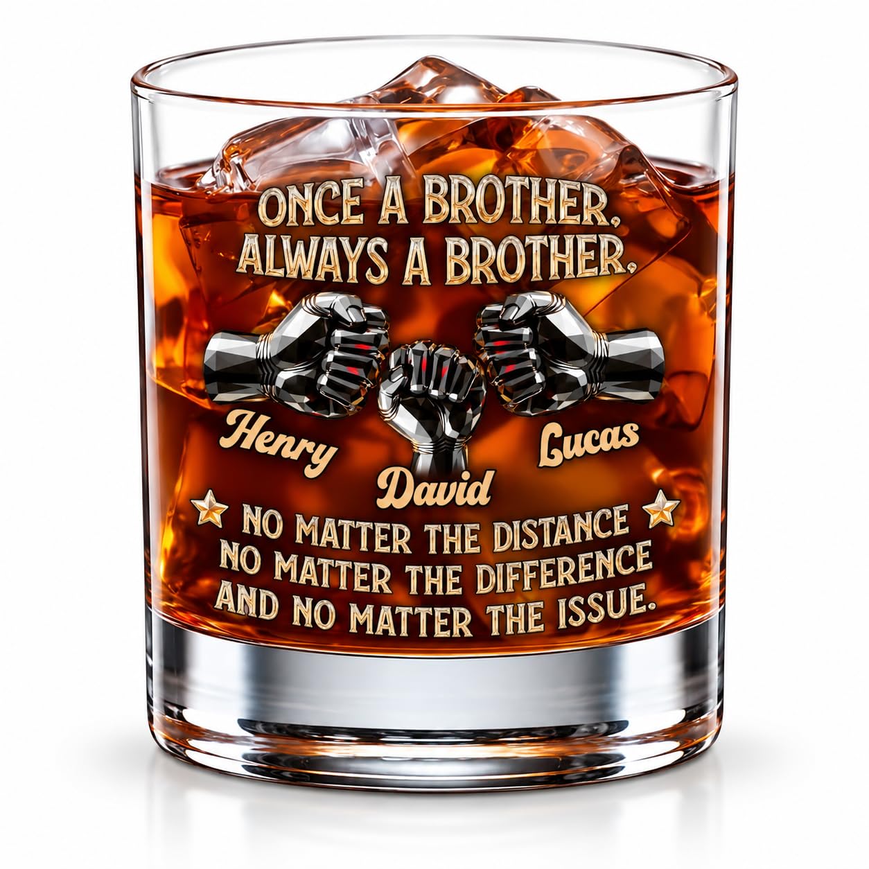 Wrappiness Whiskey Glass For Brothers, Funny Bourbon Lover Gift W15-01-202
