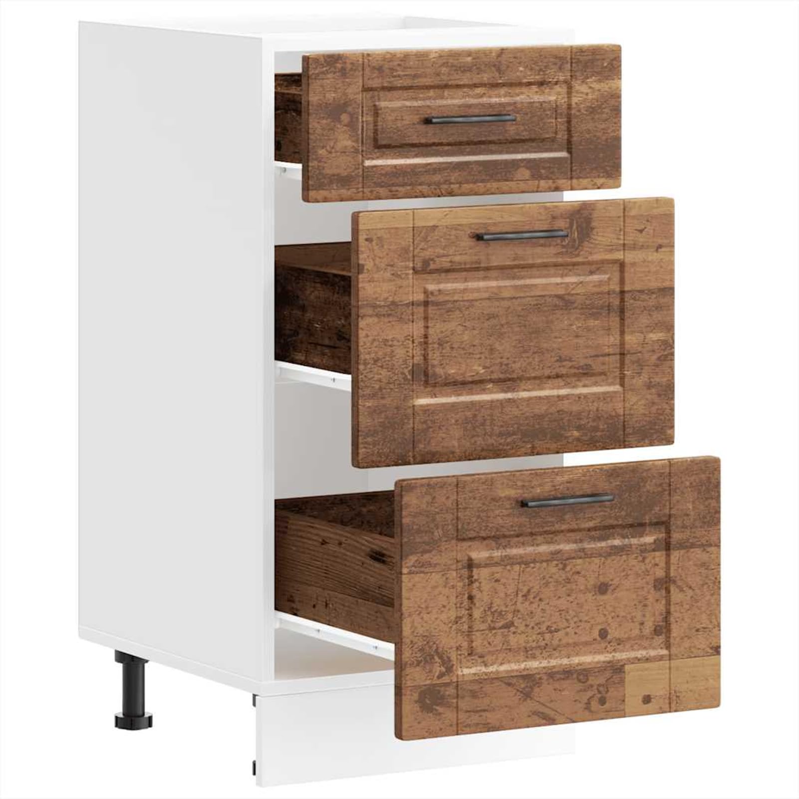 Homgoday Unterschrank Porto Altholz Holzwerkstoff 40x46x81,5 cm Küchenmöbel mit verstellbaren Füßen Model854228