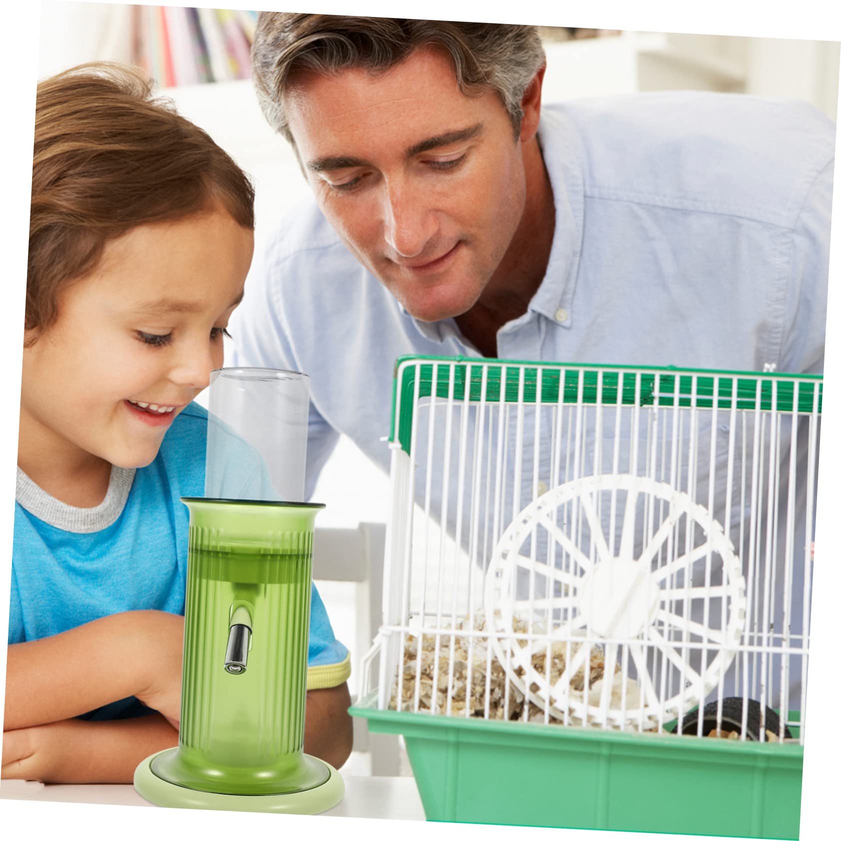 Toyvian Biberon Polypropylène Verre et Anti-Fuite en Utiliser Facile Vert pour Hamster Petits Animaux en Cage Quotidien