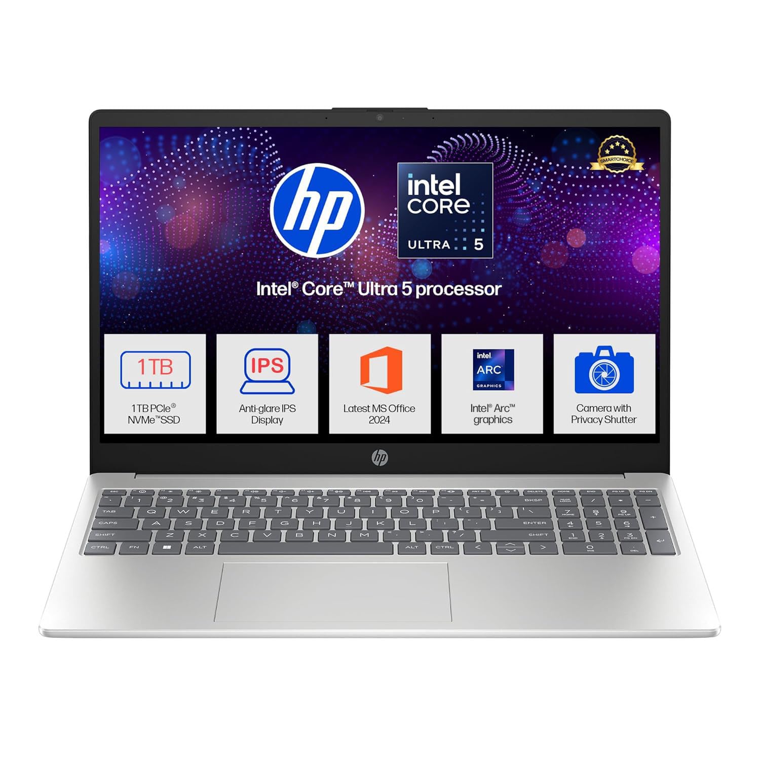 HP 15, Intel Core Ultra 5 125H (16GB DDR5, 1TB SSD) FHD, IPS, 15.6