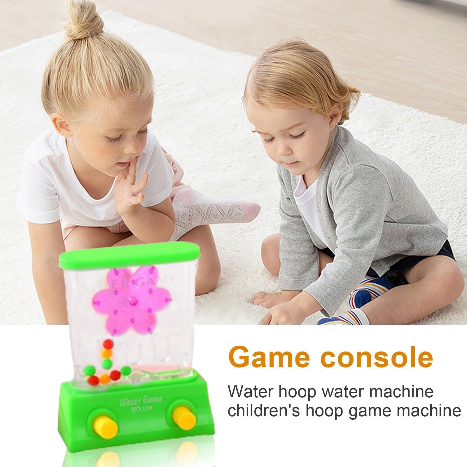 Jeu d'arcade aquatique portable avec anneau jouets de plage éducatifs motricité fine
