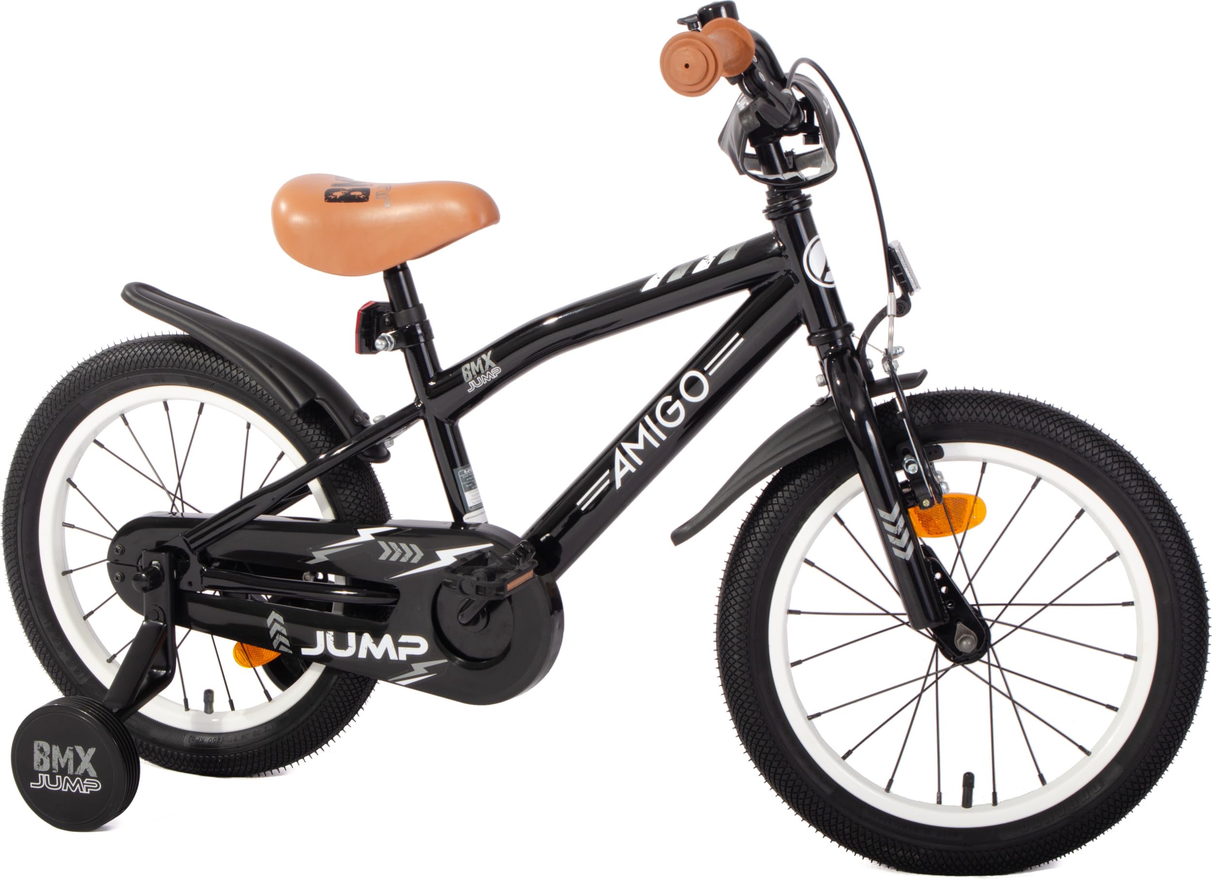 Vélo Enfant 14 Pouces Avec Stabilisateurs - Cadre Acier Carbone - Réglable (taille 100-115 Cm) - Freins V-Brake - Pour Garçons/filles 3-4 Ans