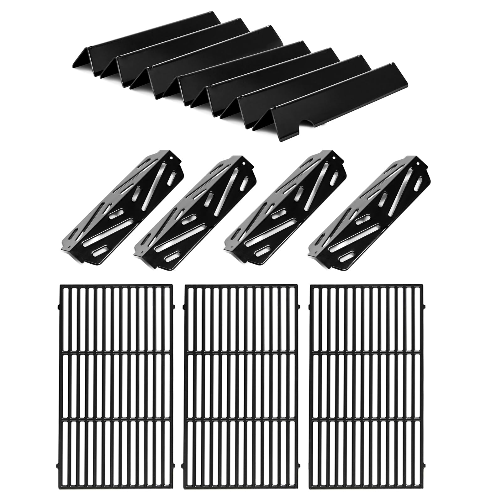 Genesis II E-410 Grill Replacement Parts for Weber Genesis II E410 E-435 S-435 Grill Parts GS4 LX E-440 Cooking Grids SPX-435 66097 66041 Flavorizer Bars Heat Deflector