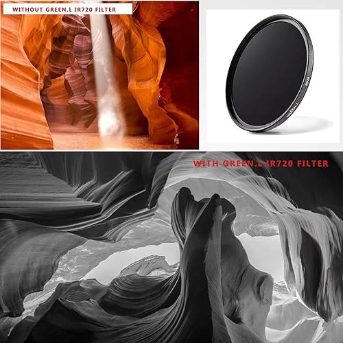 Miniatura 7 de Filtro infrarrojo de 2.047in, revestimiento nano resistente HD de 2.047in, filtro IR de 850 nm para lente de cámara