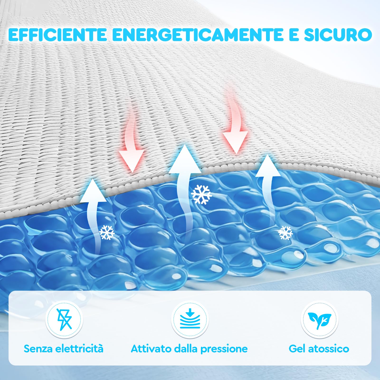 Mora Pets Tappetino Refrigerante per Cani e Gatti Tappeto Rinfrescante in Gel Non Tossico Materassino Raffreddamento per Animali in Estate Grigio S 50 x 40 cm