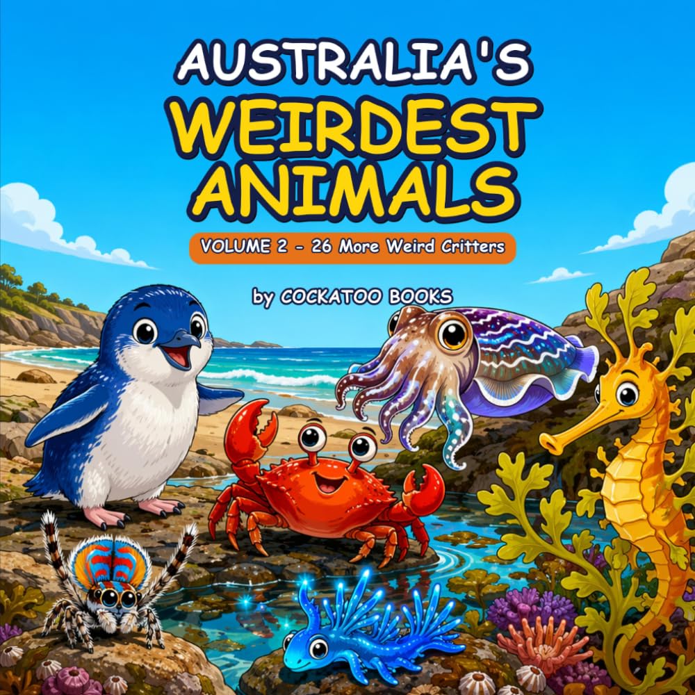 Australia's Weirdest Animals — Volume 2: 26 MORE Gross, Bizarre & Totally True Critters, Rated 1 to 10 (Fun Animal Facts for Kids Ages 6–10) (Cockatoo Critters)