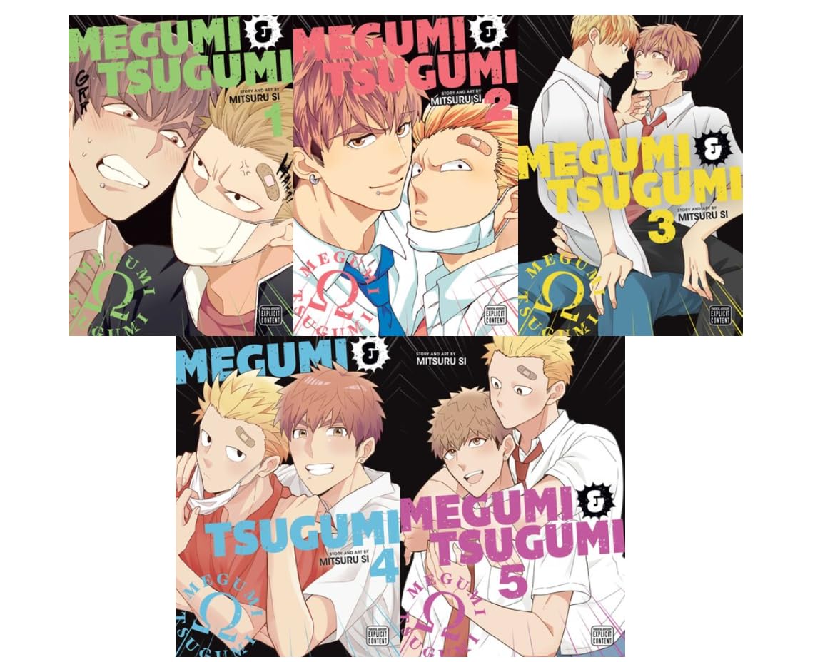 Megumi & Tsugumi Volumes 1–5 – A Spicy, Enemies-to-Lovers Boys’ Love Comedy      Paperback – March 11, 2025